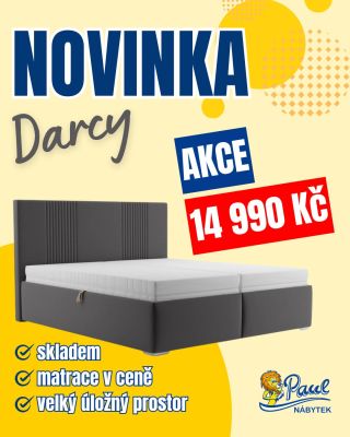 🌟 Nová úroveň pohodlí: Nové luxusní postele skladem za top cenu! Seznamte se s POSTELÍ DARCY – stylovým a praktickým...